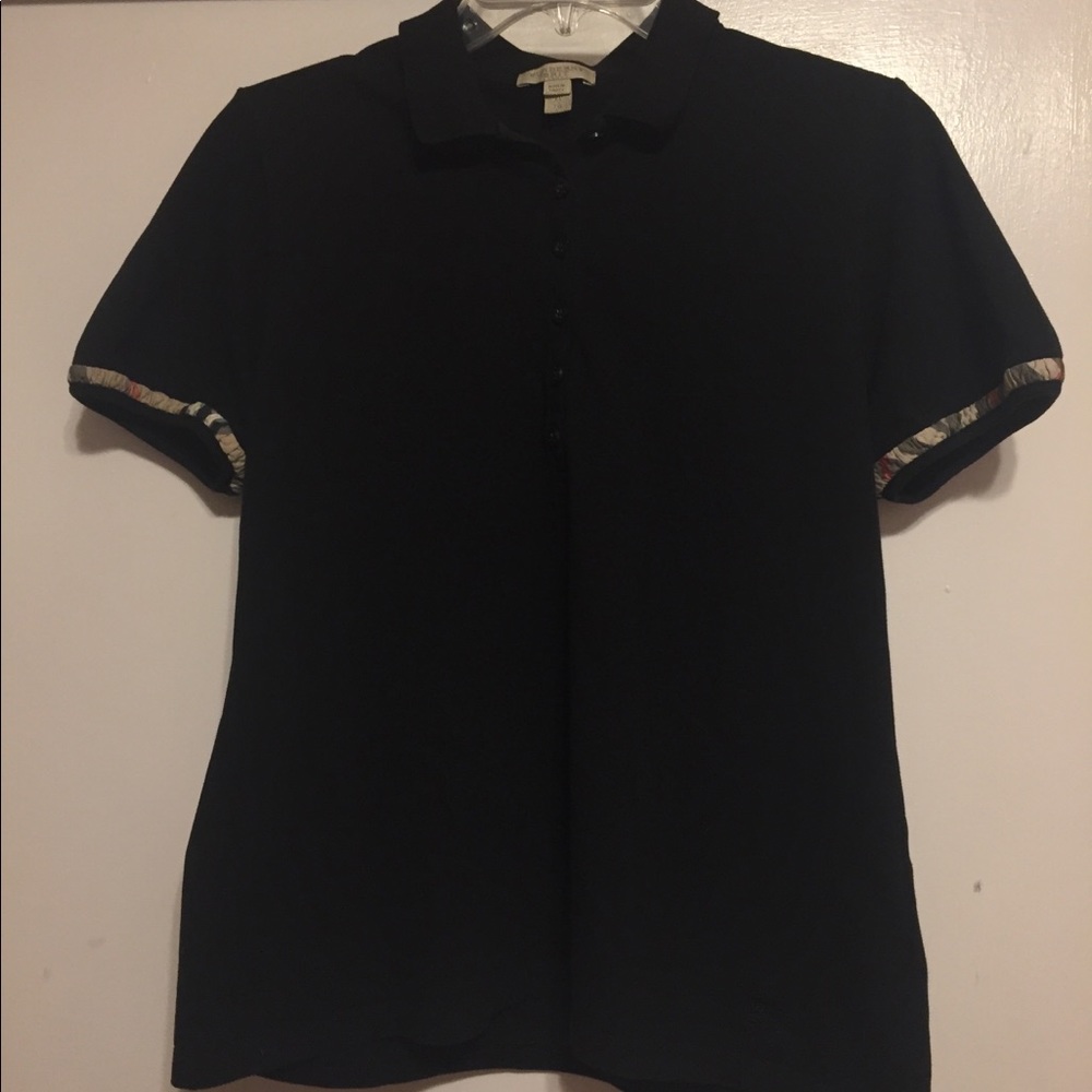 Authentic Black Burberry Brit Girls XL Polo